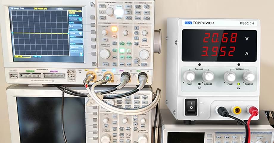 Variable Bench Power Supply With Lcd And Monitor Display
